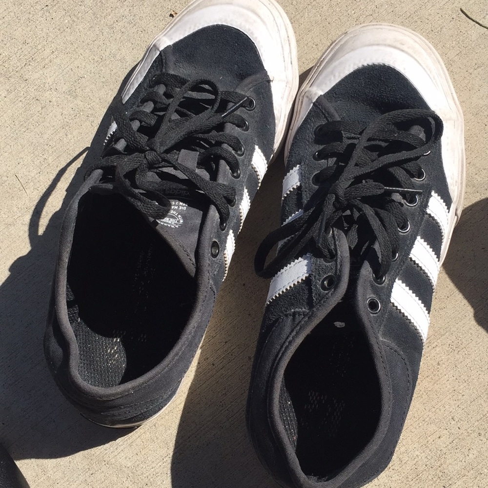 Black adidas matchcourt SB sneakers